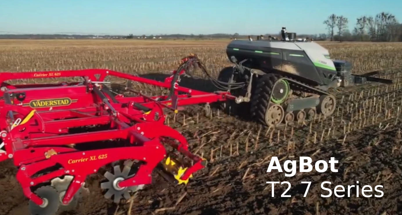 AgXeed AgBot T2 7 Series in action