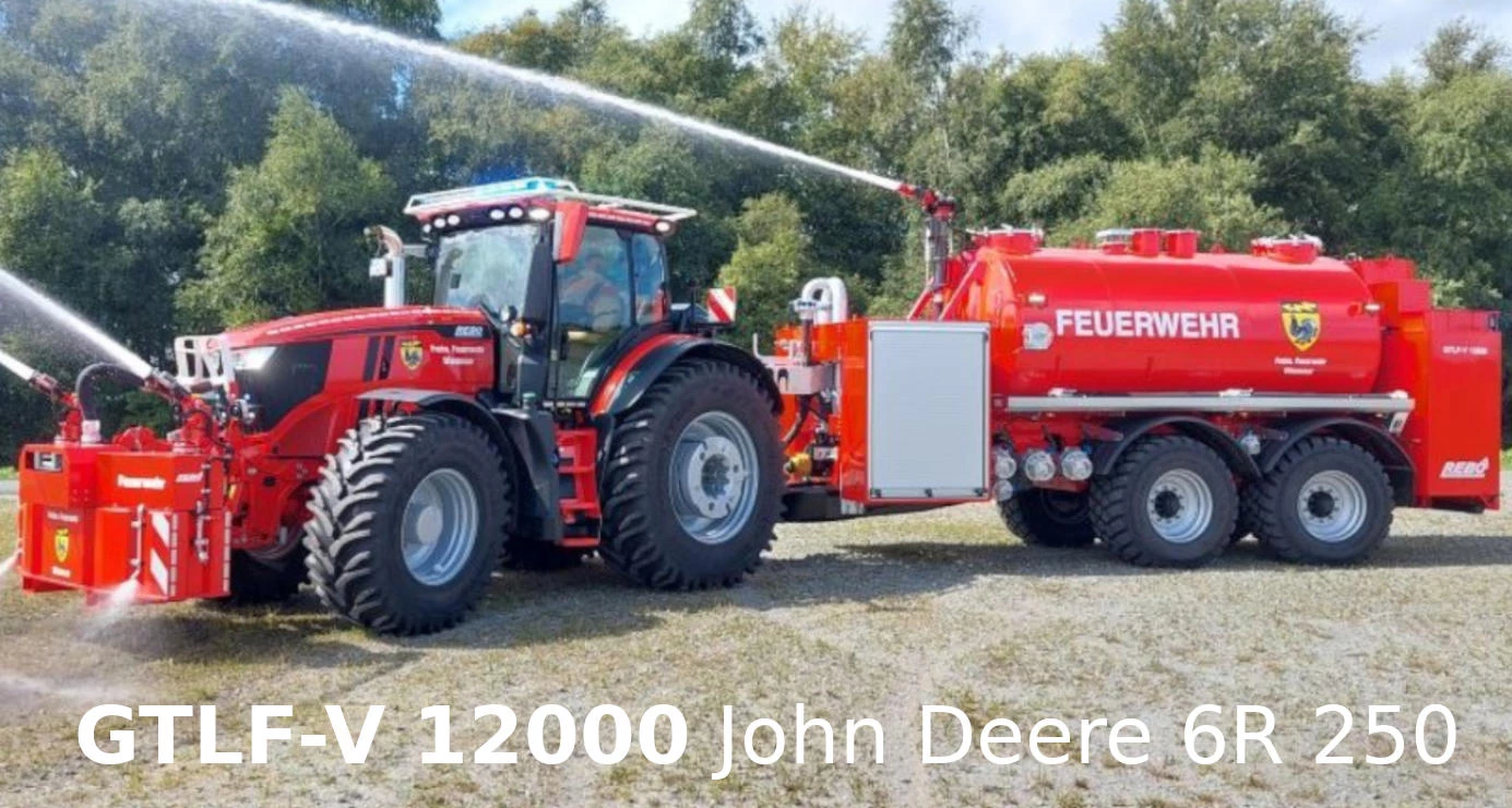 Пожежний трактор John Deere 6R 250