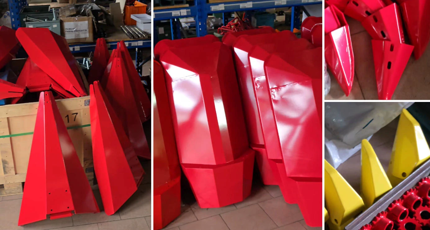 Spare parts warehouse for harvesters