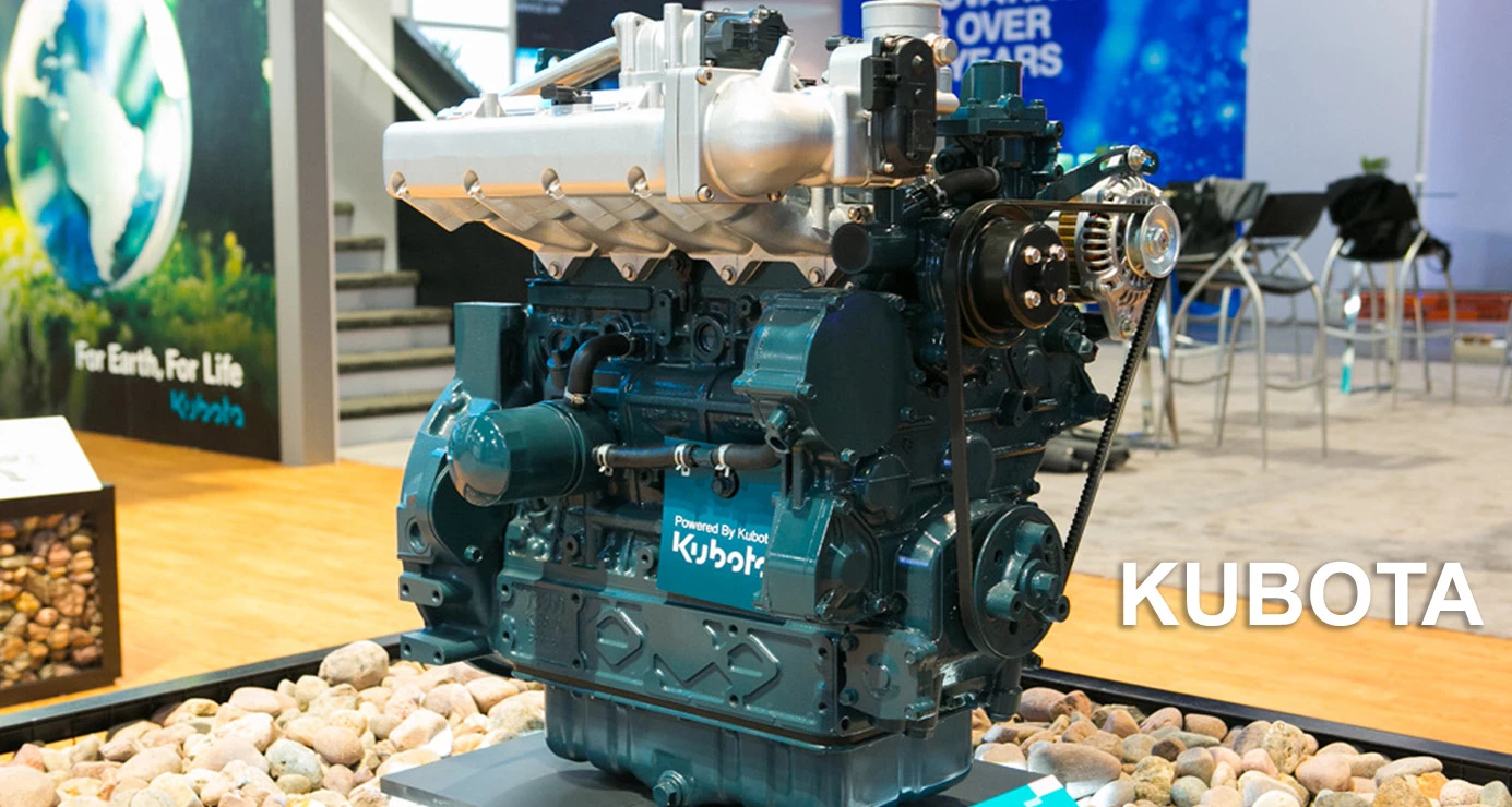 Hydrogen engine and turbo diesel from Kubota