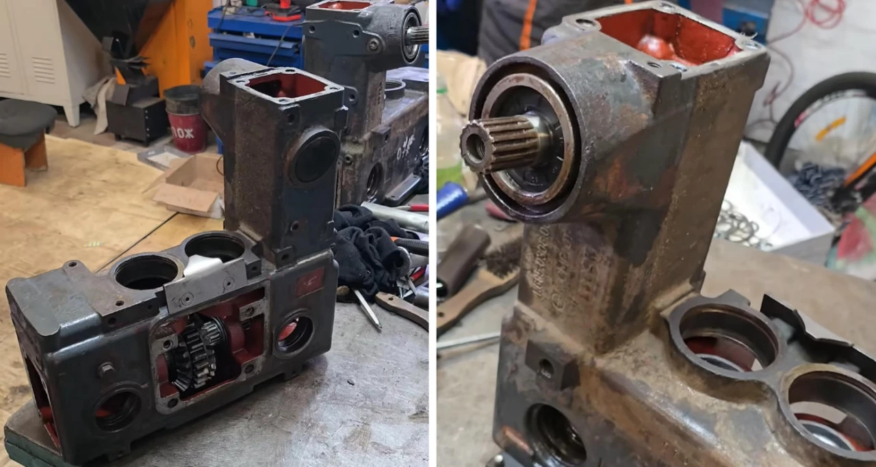 Ремонт редуктора жатки